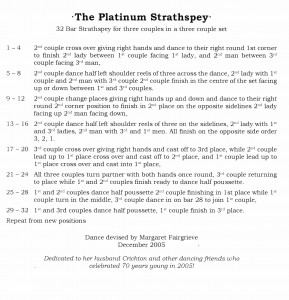 5. The Platinum Strathspey